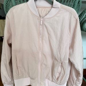 Lululemon Reversible Bomber Jacket Light Pink Size 12